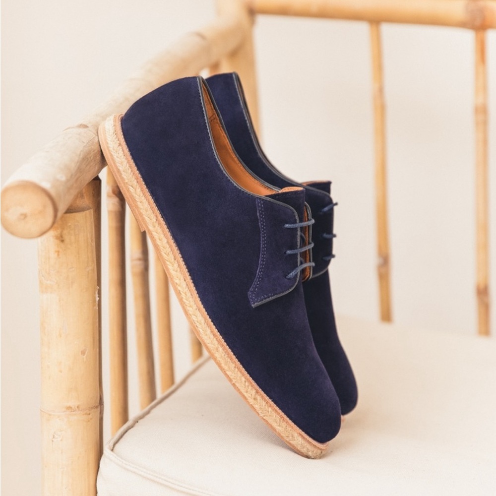 Derbies in suede leather by Parisian house Bobbies
